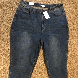 NWT Forever 21 cropped mom jeans plus sized